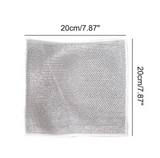 20 pcs Multipurpose Metal Wire Dishwashing Cleaning Rags (Size 20x20cm)