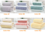 Coral Fleece Towel Soft Absorbent Fiber Bath Quick-Drying 2 pc Set With FREE Bonus