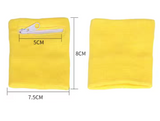 8x8cm Unisex Breathable Wallet Cotton Wristband or Ankle Sweatband For Sports With Zipper