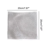 10 pcs Multipurpose Metal Wire Dishwashing Cleaning Rags (Size 20x20cm)